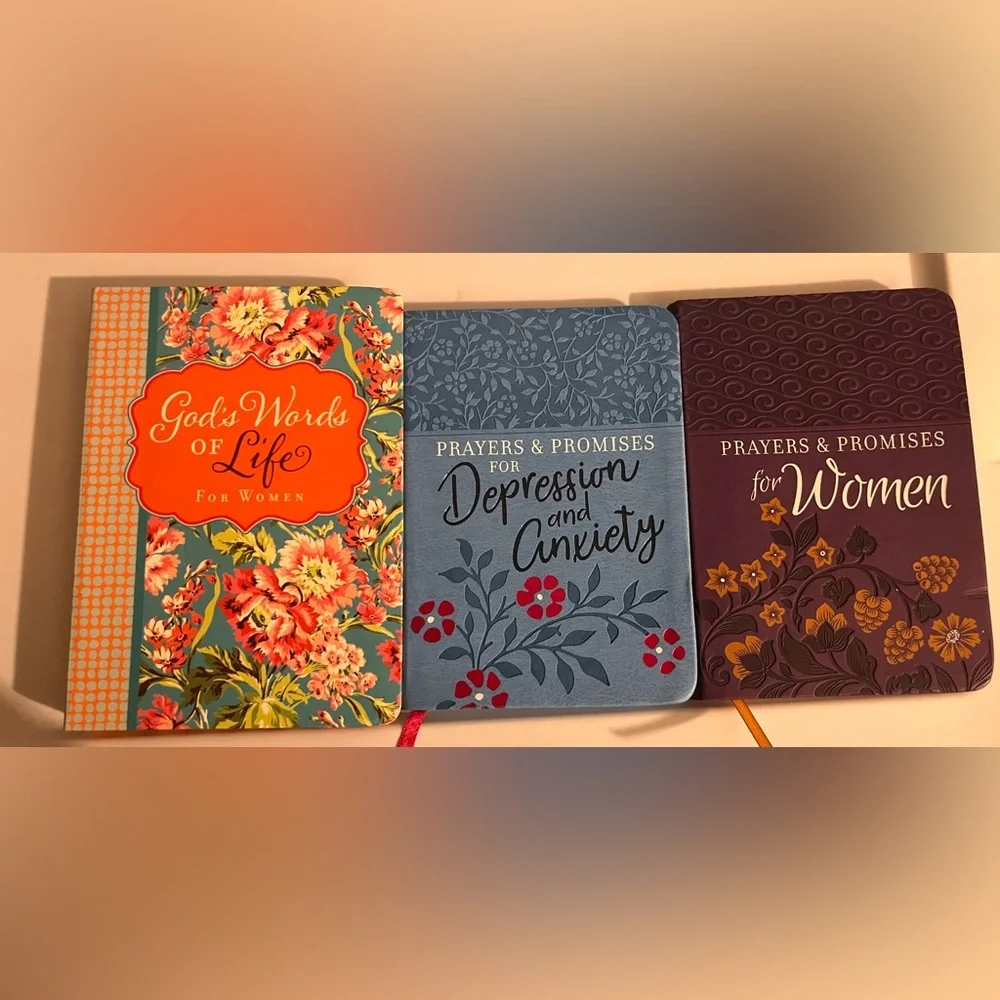 Prayers & Promises for Depression and Anxiety - Blue Floral Hardcover